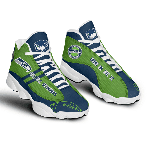 Seattle Seahawks AJD13 Sneakers 976 Side View
