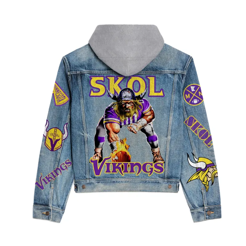 Minnesota Vikings Hooded Jacket Lifestyle Image