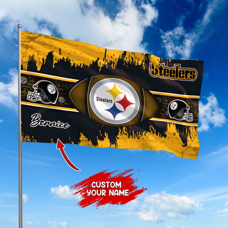 Pittsburgh Steelers Personalized Flag