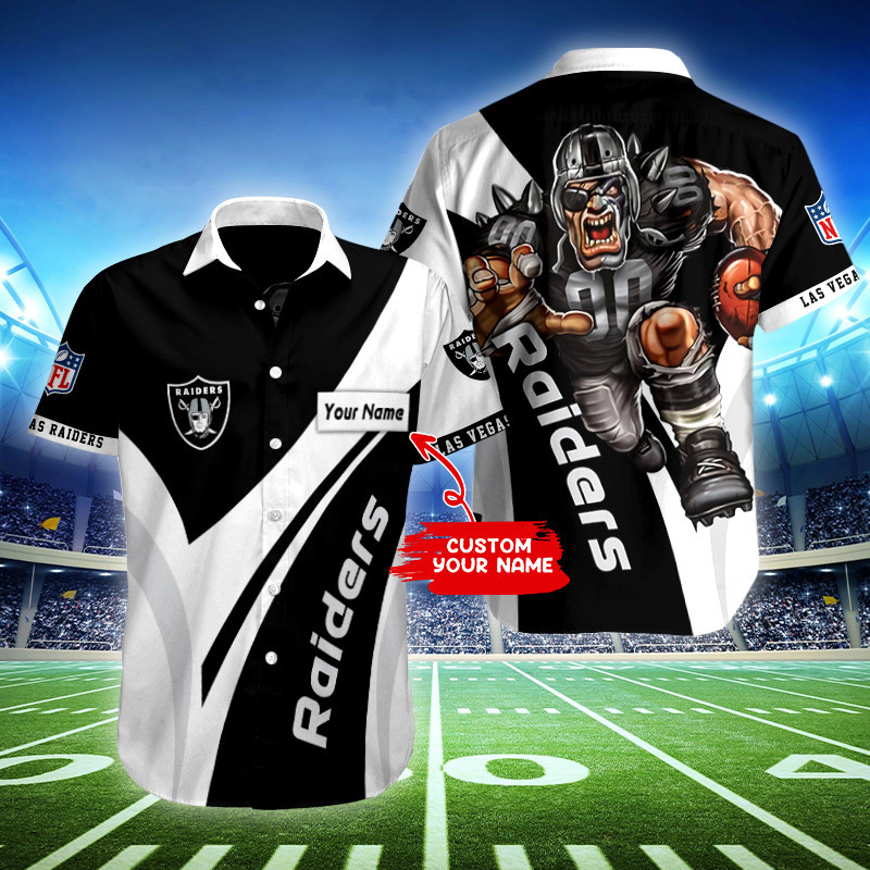 Sizing Chart for Las Vegas Raiders Personalized Button Shirt