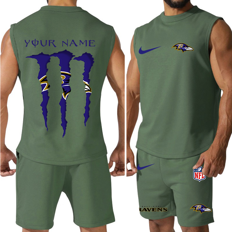 Baltimore Ravens Jersey Tank Top and Shorts
