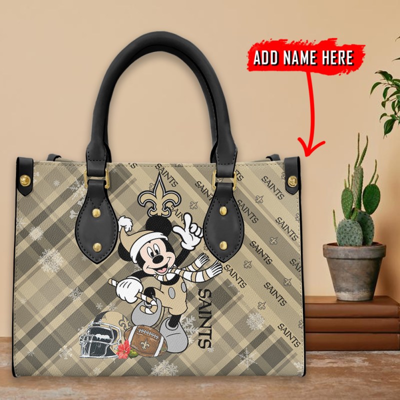 New Orleans Saints Hand Bag Interior