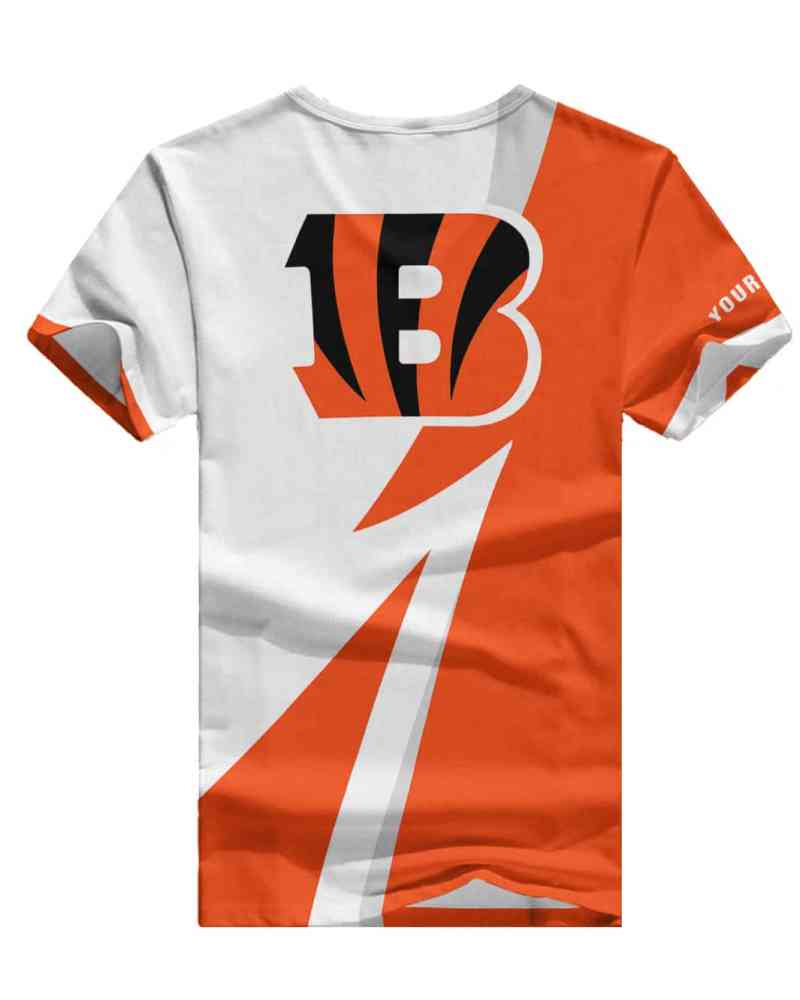Cincinnati Bengals Personalized V-neck Women T-shirt