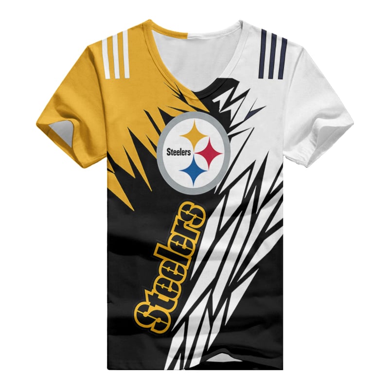 Pittsburgh Steelers V-Neck Women T-Shirt - Image 3