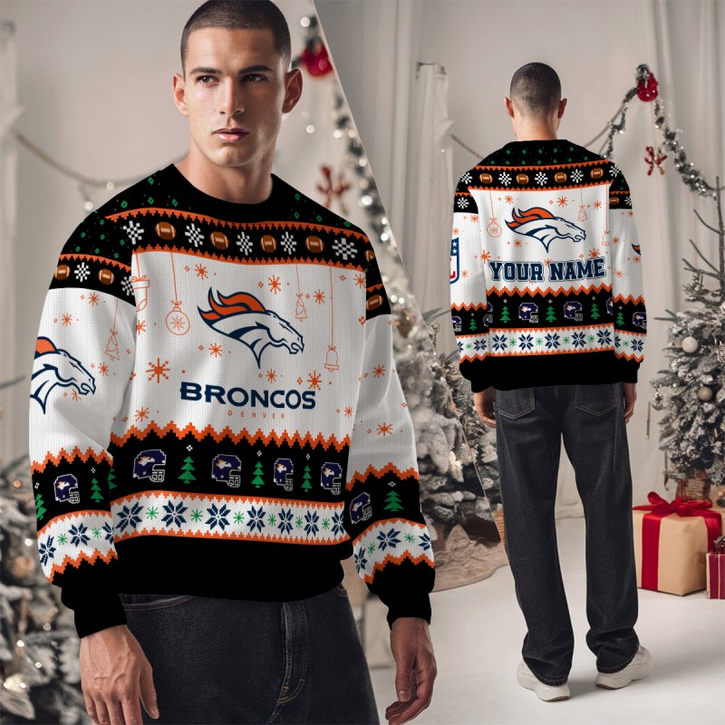 Denver Broncos Ugly Christmas Sweater 6