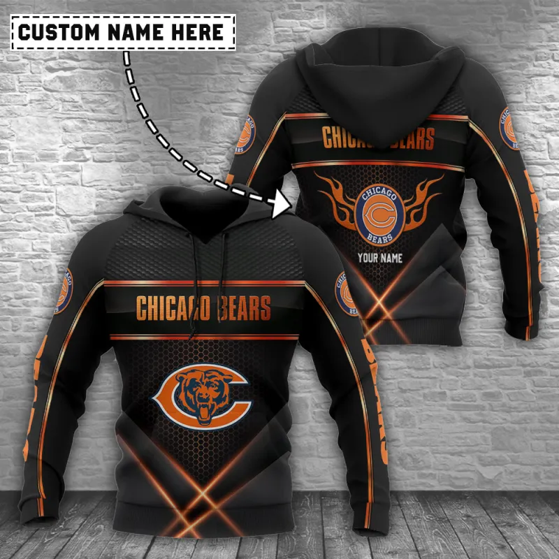Chicago Bears Personalized Hoodie