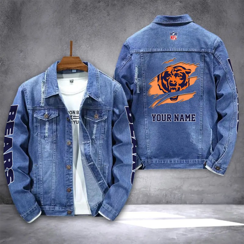 Chicago Bears Denim Jacket - Front