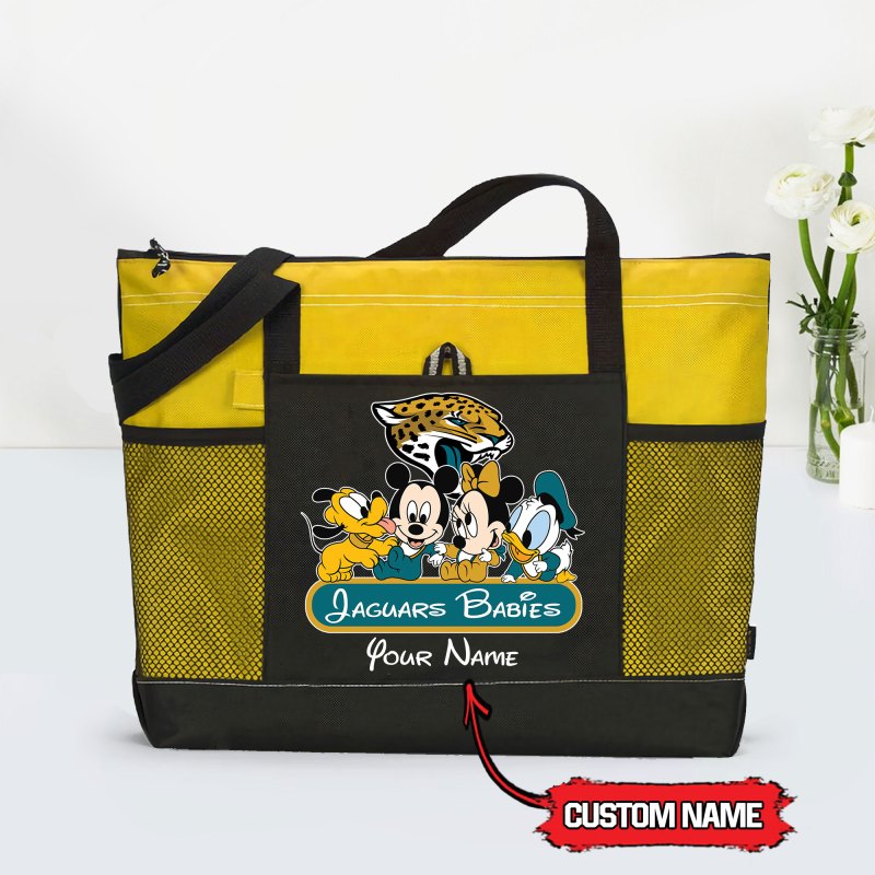 Jacksonville Jaguars Tote Bag Yellow Color