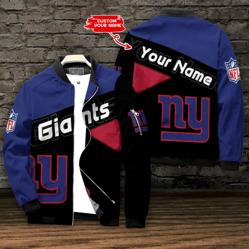 New York Giants Personalized Bomber Jacket