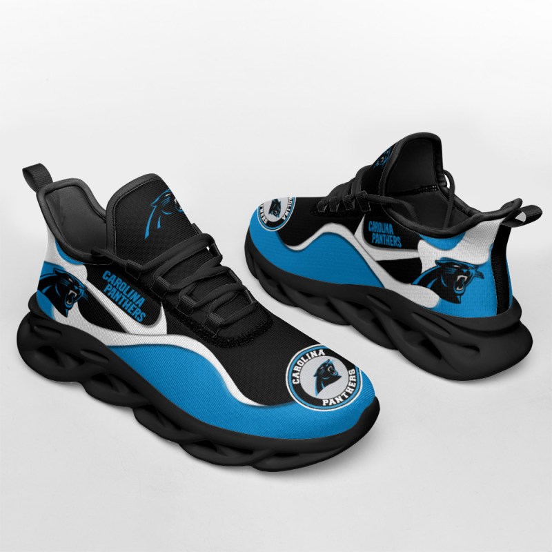 Carolina Panthers Yezy Running Sneakers BB369 5 Carolina Panthers Yezy Running Sneakers