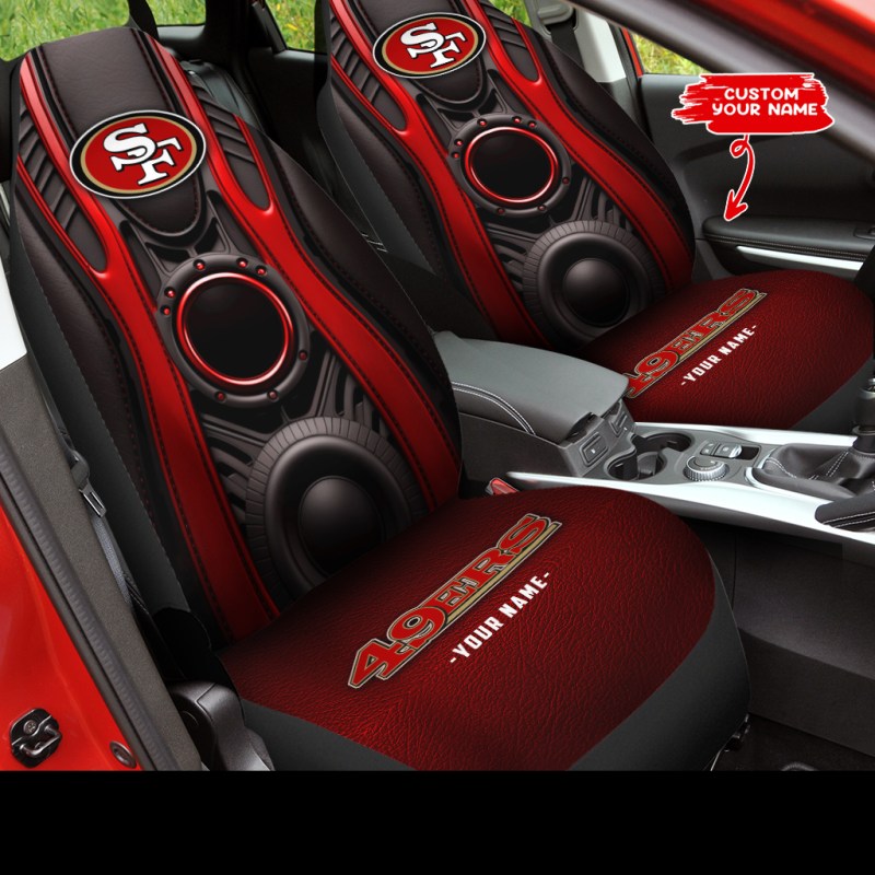 Secondary View of San Francisco 49ers Car Seat Cover