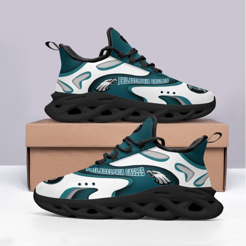 Philadelphia Eagles Yezy Running Sneakers Side View