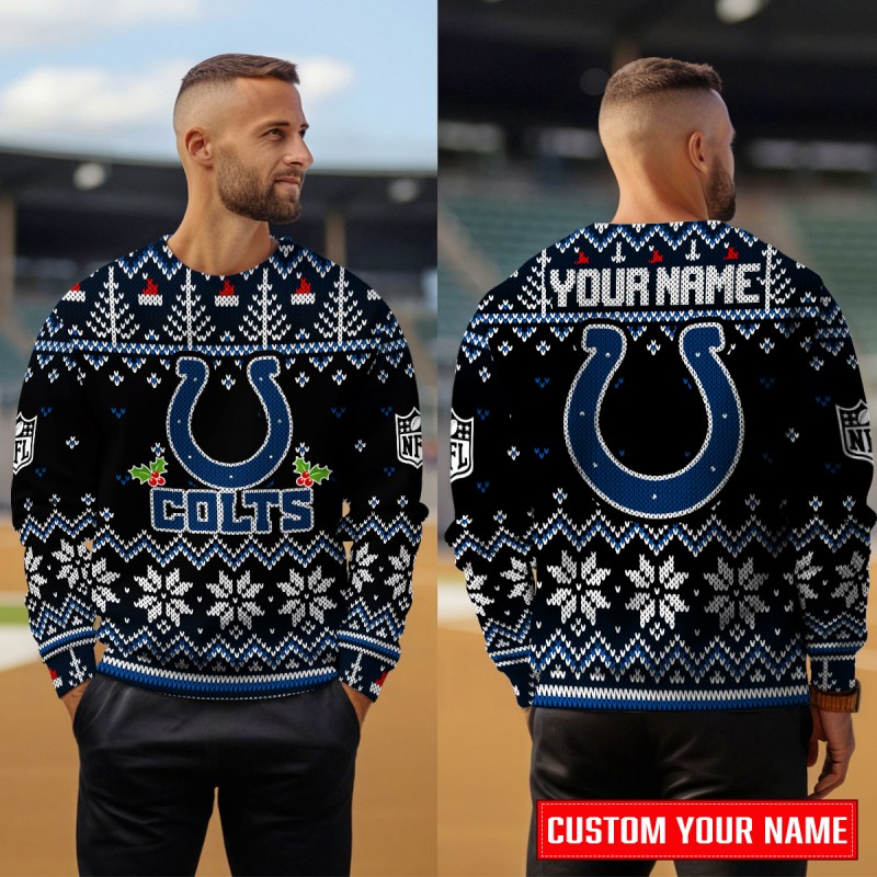 Indianapolis Colts Premium Ugly Christmas Sweater - MKOutdoor4