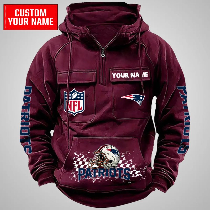New England Patriots Halloween Hoodie Red