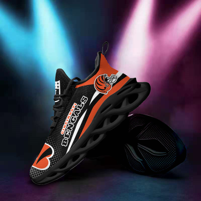Cincinnati Bengals Yezy Sneakers Back View