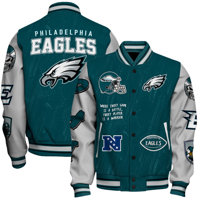 Philadelphia Eagles Unisex Athletic Legacy Varsity Jacket