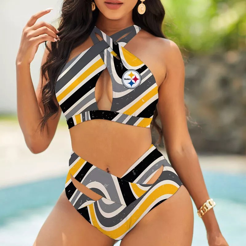 Pittsburgh Steelers Women's 2PCS Bikini Swimsuit