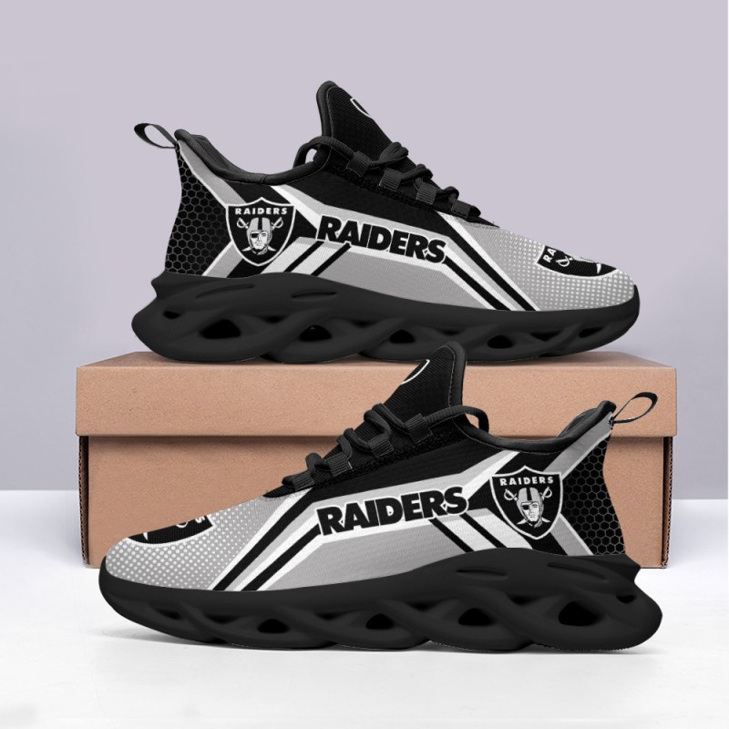 Las Vegas Raiders Yezy Sneakers in Action