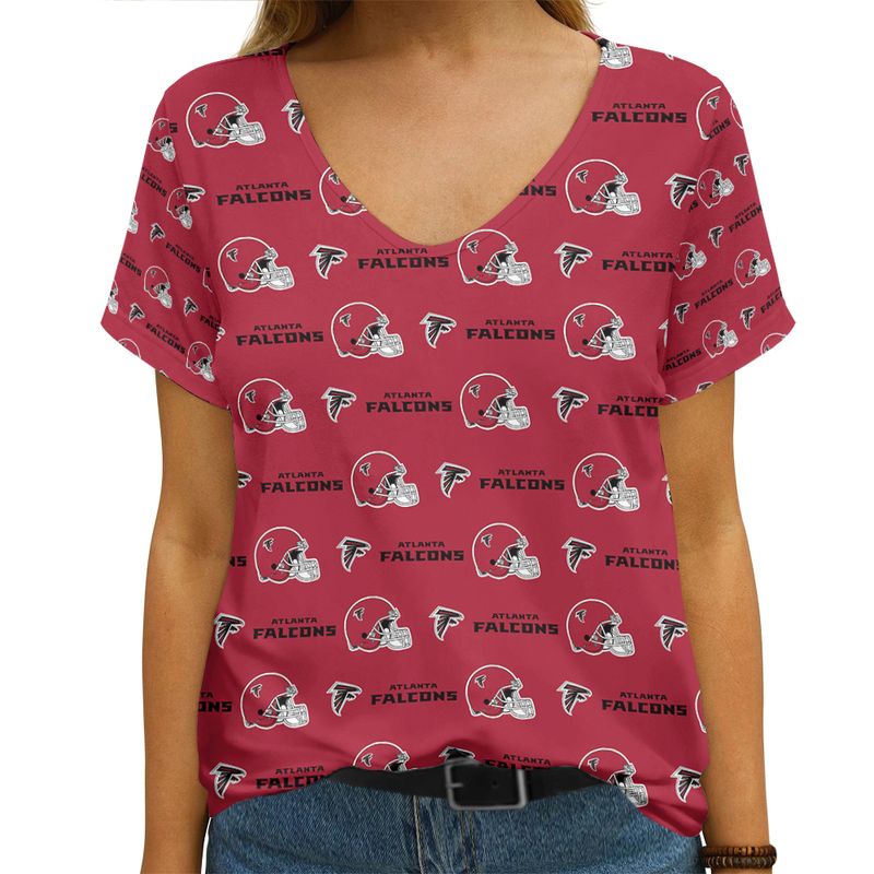 Atlanta Falcons V-neck T-shirt