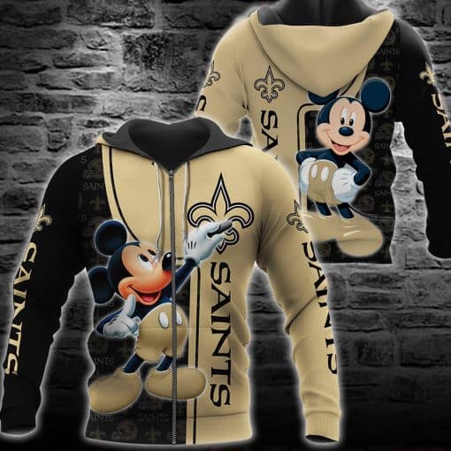 New Orleans Saints Mickey Sweater Detailed View