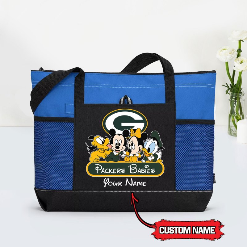 Blue Green Bay Packers Tote Bag