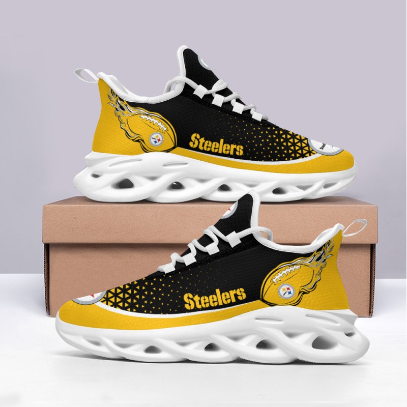 Pittsburgh Steelers Yezy Running Sneakers Display View