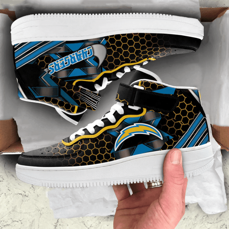 Los Angeles Chargers High AF1 Sneakers Image 2