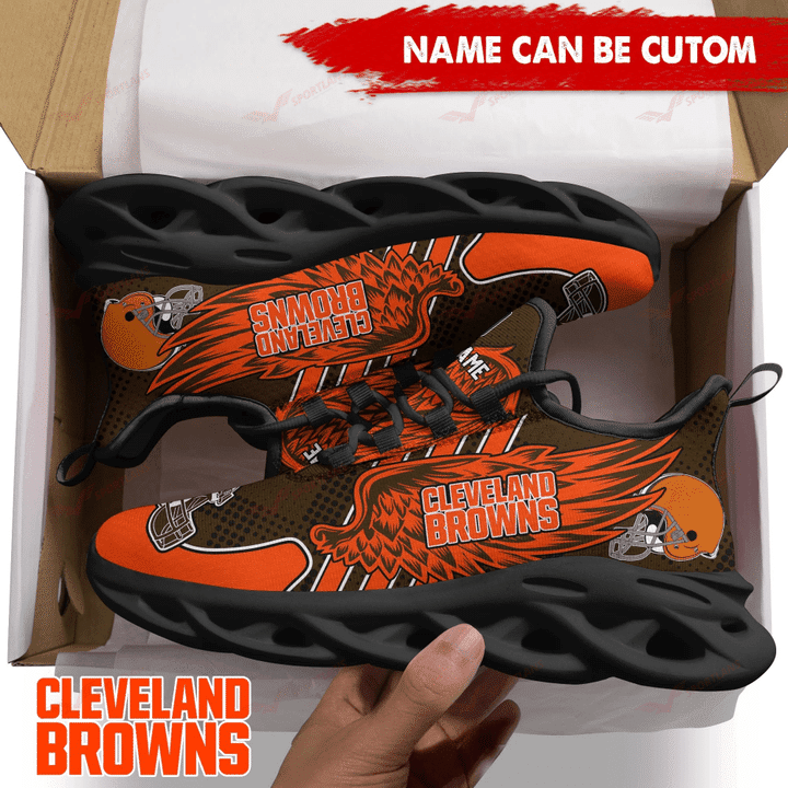 Cleveland Browns Personalized Yezy Running Sneakers 4