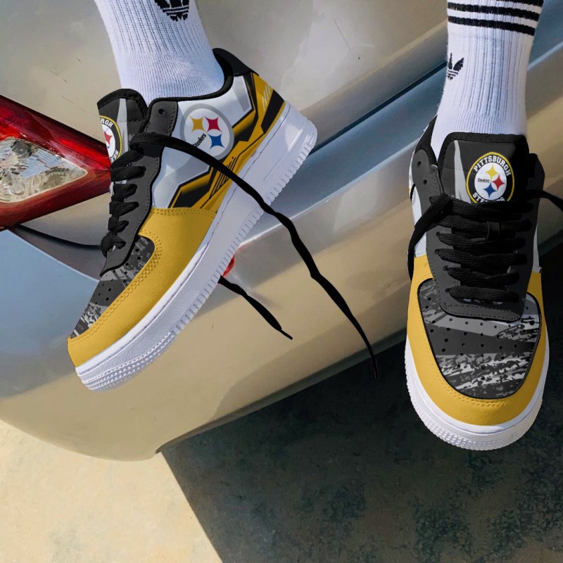 Pittsburgh Steelers AF1 Shoes Back View