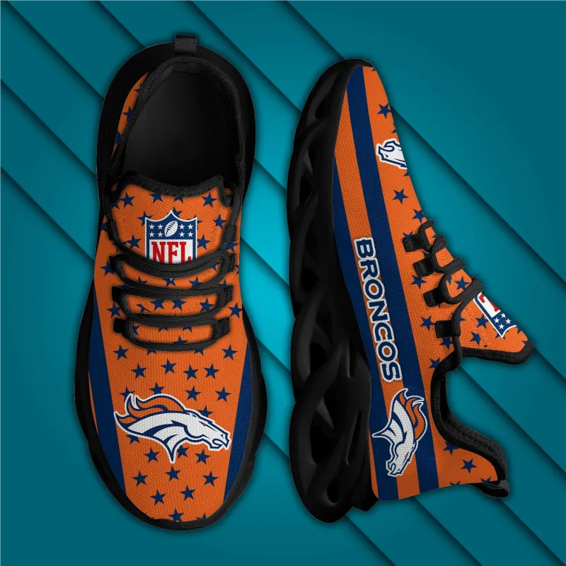 Denver Broncos Yezy Running Sneakers Lifestyle Image