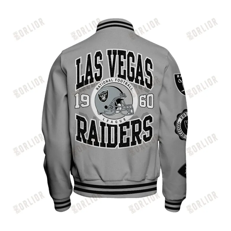 Las Vegas Raiders Varsity Jacket Image 3