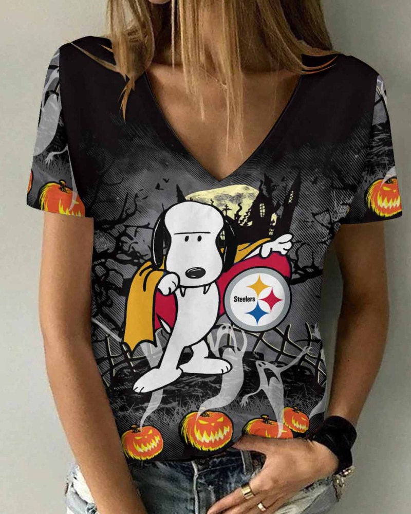 Pittsburgh Steelers V-neck T-shirt