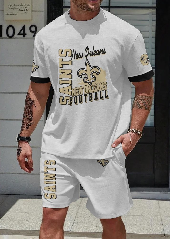 New Orleans Saints T-shirt and Shorts