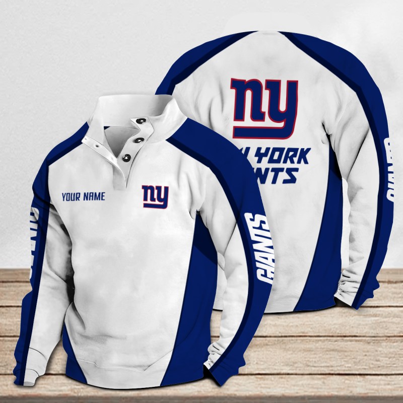New York Giants Casual Colorful Stand Collar Sweatshirt