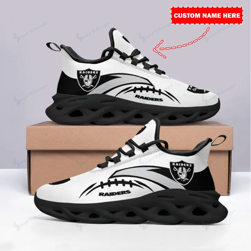 Las Vegas Raiders Personalized Yeezy Running Sneakers