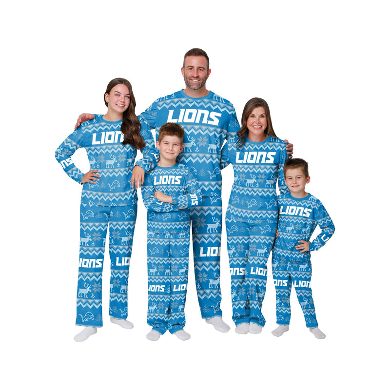 Detroit Lions Family Holiday Pajamas Image 1
