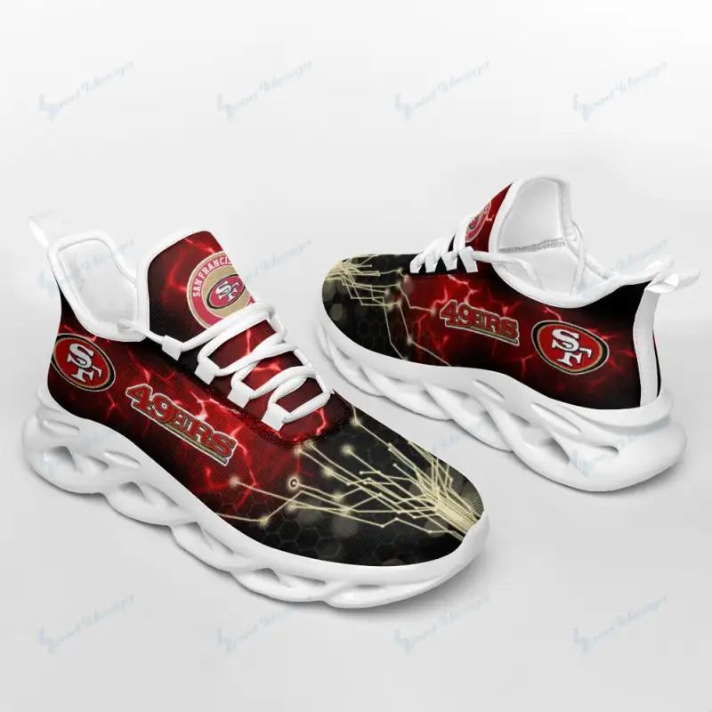 San Francisco 49ers Yezy Running Sneakers Image 4