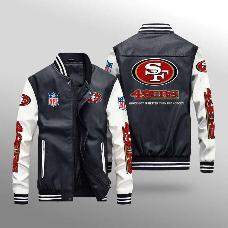 San Francisco 49ers Leather Bomber Jacket