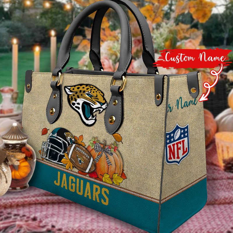 Jacksonville Jaguars Leather Hand Bag