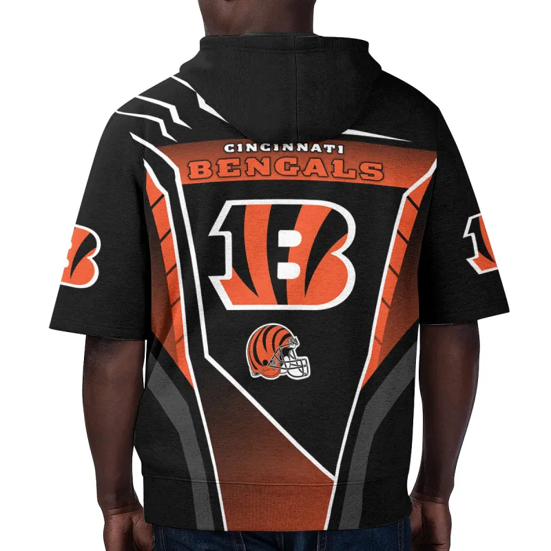 Cincinnati Bengals Short Sleeve Hoodie