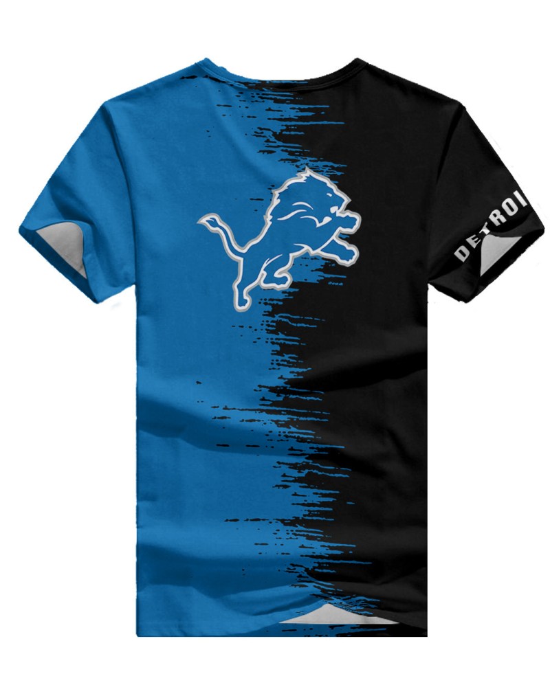 Detroit Lions V-neck T-shirt Women's Sports Apparel
