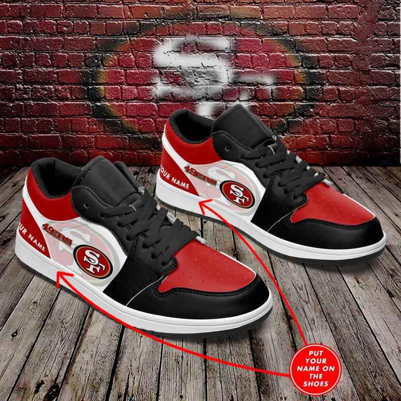 San Francisco 49ers LJ Sneakers 007 - Back View