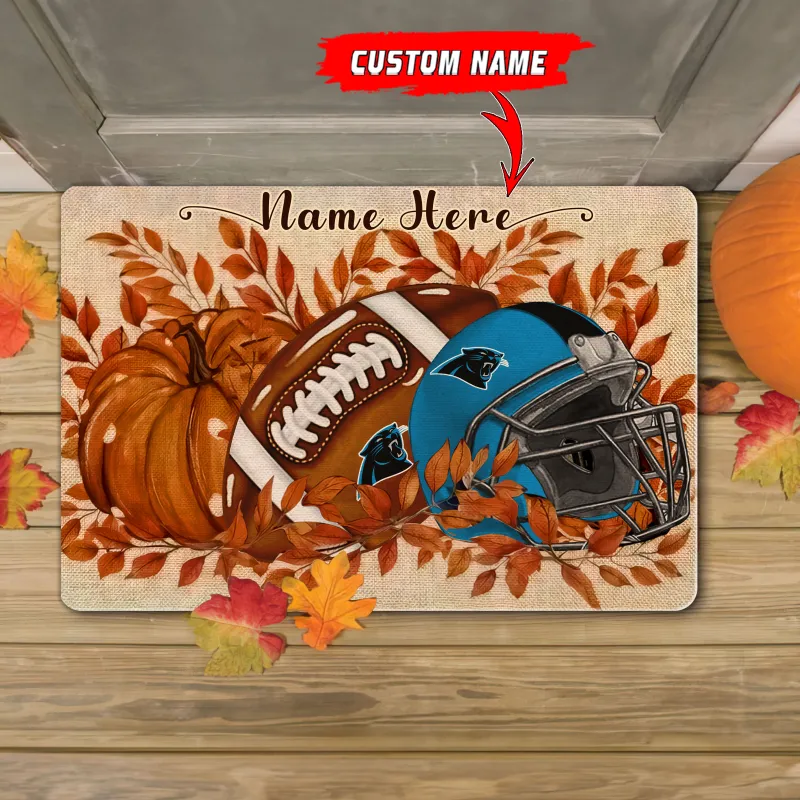 Carolina Panthers Doormat Side View
