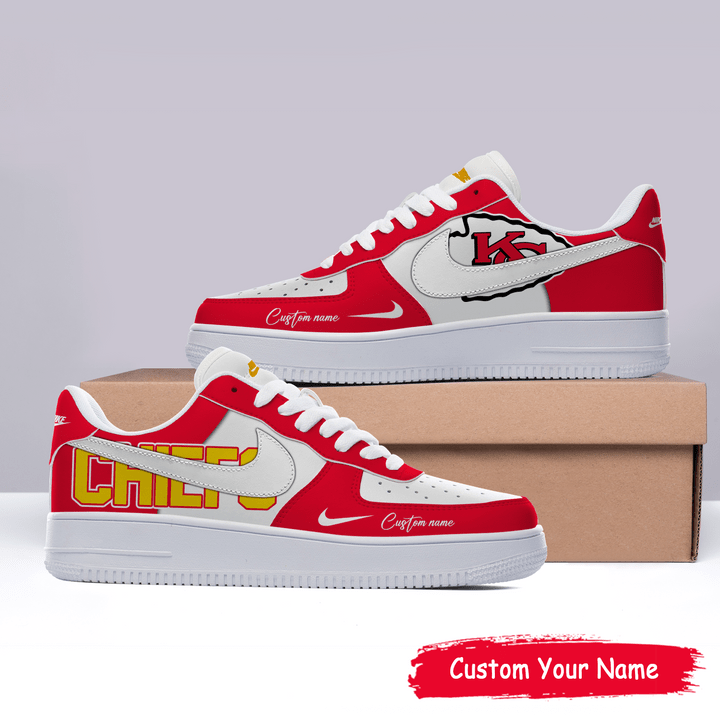 Kansas City Chiefs Custom Name Shoes
