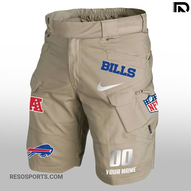 Buffalo Bills Front Pockets Men Shorts Detailed View