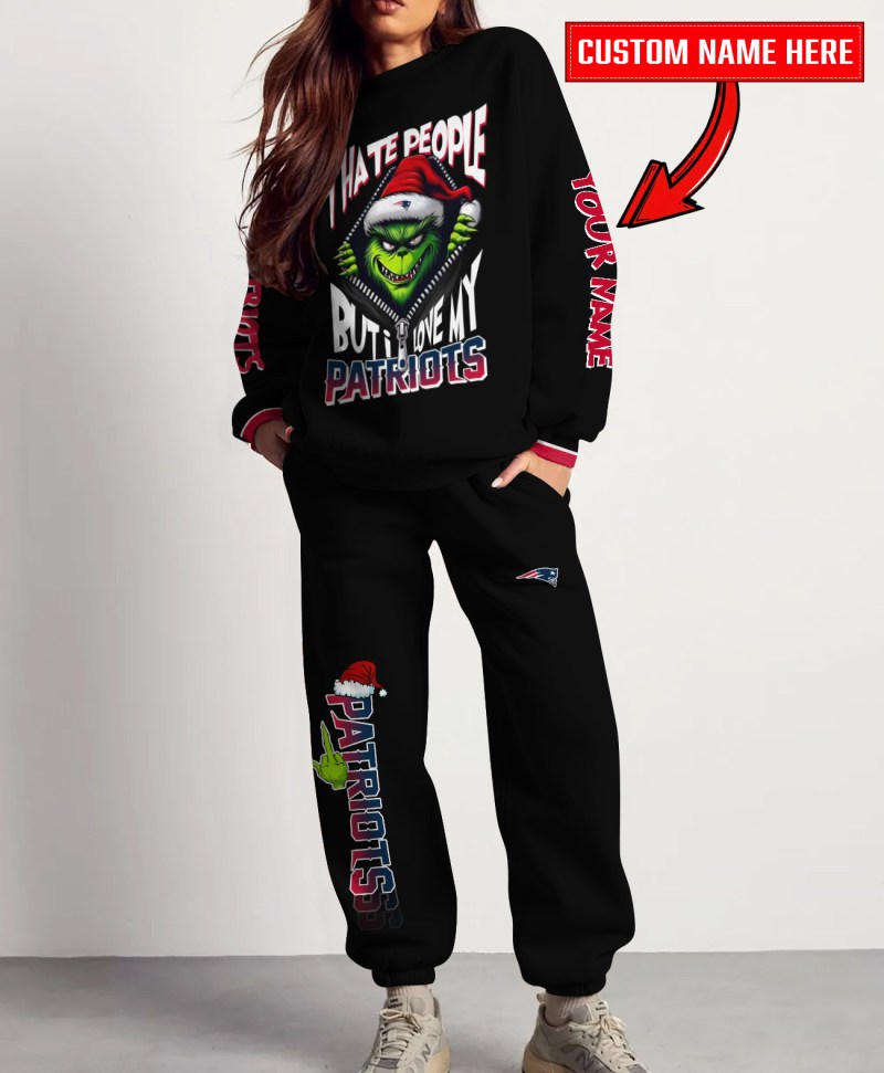New England Patriots Christmas Sweatshirt and Sweatpants