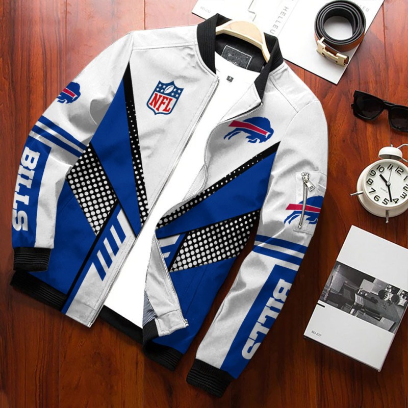 Buffalo Bills Personalized Bomber Jacket Detail View