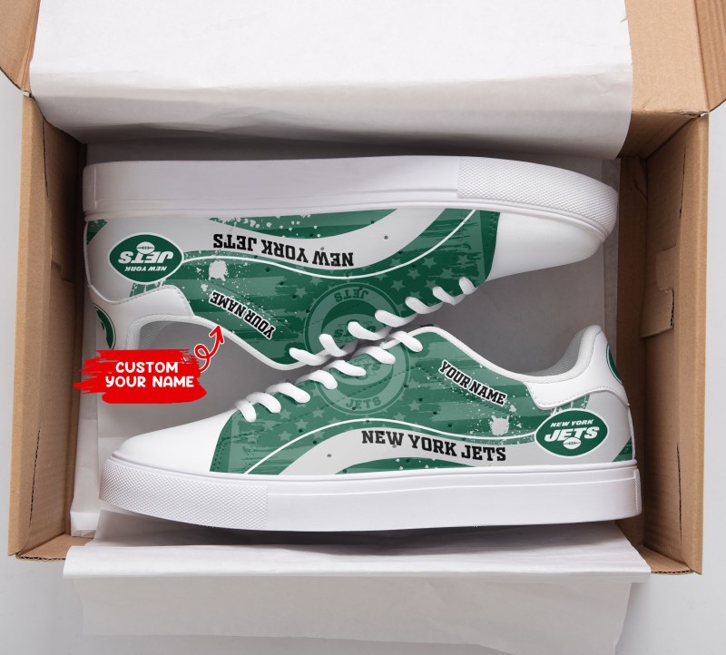 New York Jets Custom Sneakers - Side View