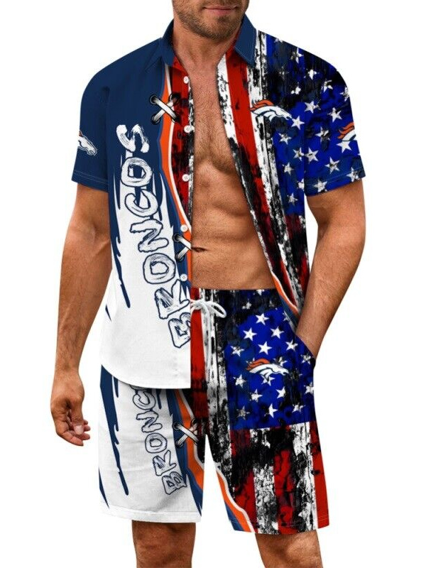 Denver Broncos Hawaiian Shirt and Shorts