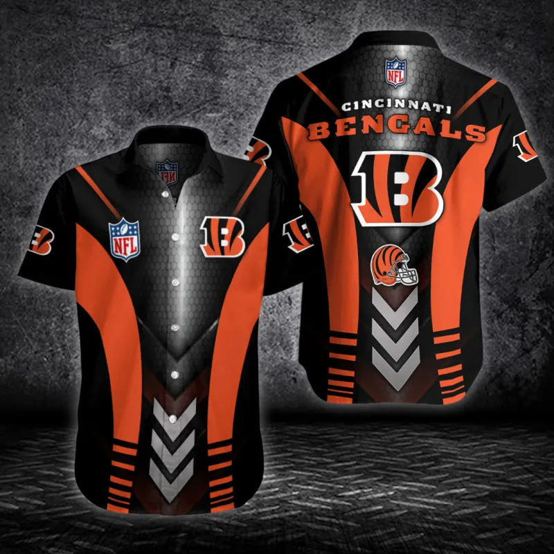 Cincinnati Bengals Personalized Button Shirt Sizing Chart